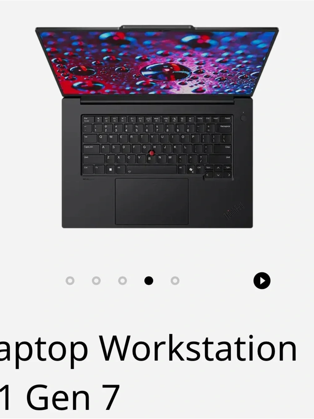 Lenovo Black Laptop with Vivid Red and Blue Display